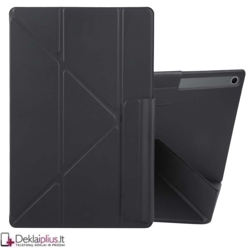 Magnetinis dirbtinės odos atverčiamas dėklas - juodas (Samsung Galaxy Tab S11) Magnetinis dirbtinės odos atverčiamas dėklas - juodas (Samsung Galaxy Tab S11)
